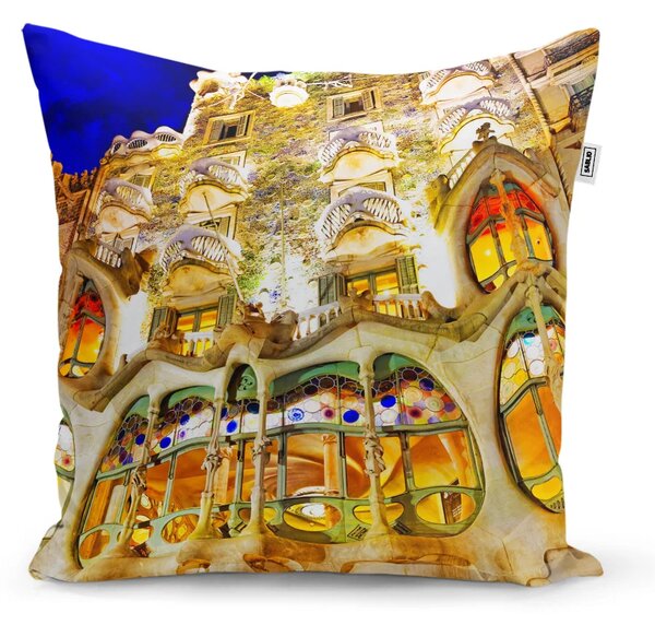 Sablio Polštář Barcelona Gaudi Casa Batllo 1 - 40x40 cm