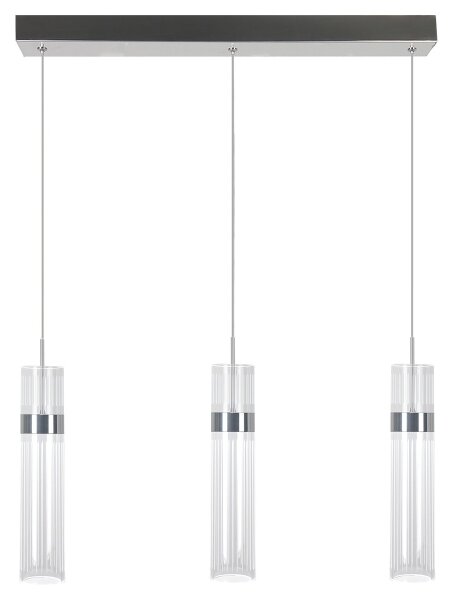 LED Lustr na lanku AMBIENTE 3xLED/6W/230V 3000/4000/6000K lesklý chrom