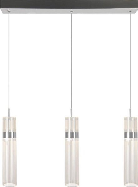 LED Lustr na lanku AMBIENTE 3xLED/6W/230V 3000/4000/6000K lesklý chrom