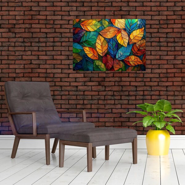 Obraz - Mozaika z listů (70x50 cm)