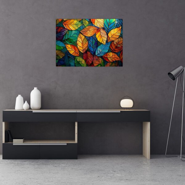 Obraz - Mozaika z listů (70x50 cm)