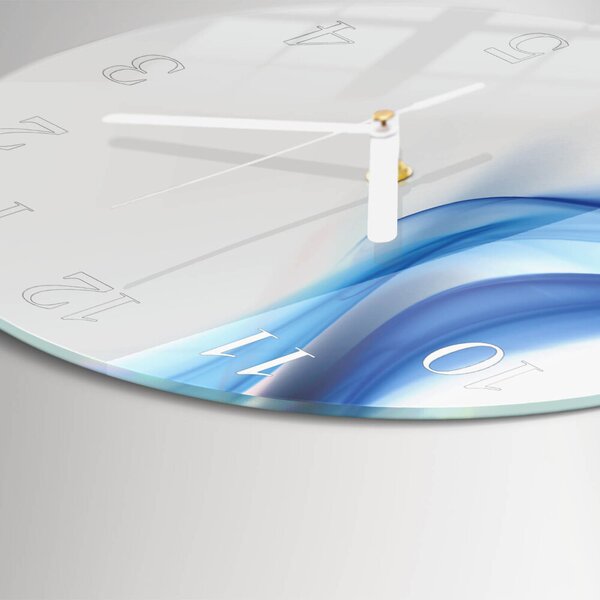 Skleněné hodiny na stěnu Abstraktní kouř zsob-fi30-00083186