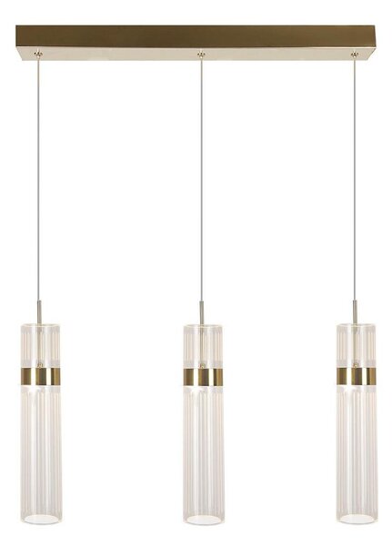LED Lustr na lanku AMBIENTE 3xLED/6W/230V 3000/4000/6000K zlatá