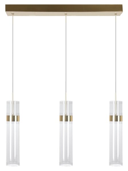 LED Lustr na lanku AMBIENTE 3xLED/6W/230V 3000/4000/6000K zlatá