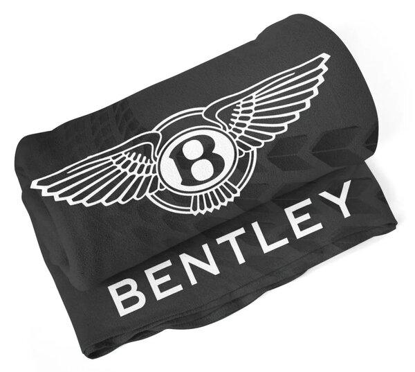 Sablio Deka Logo Bentley Černý - 150x120 cm