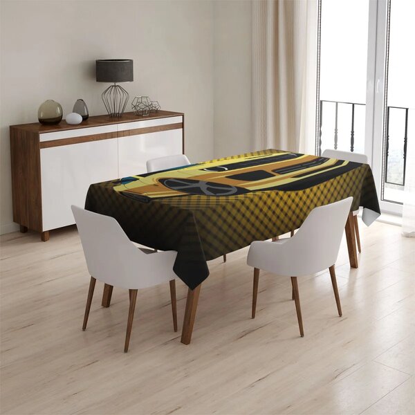 Sablio Ubrus Chevrolet Camaro Žlutá mřížka - 90x90 cm