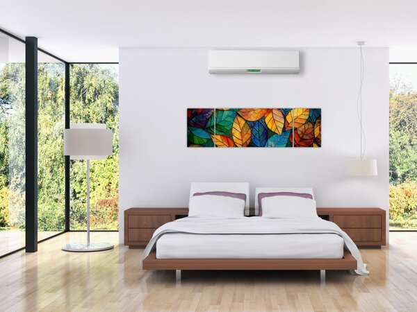 Obraz - Mozaika z listů (170x50 cm)