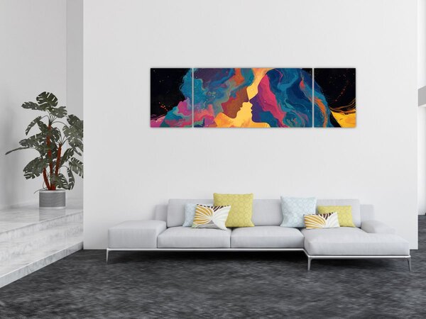 Obraz - Vesmírná láska (170x50 cm)