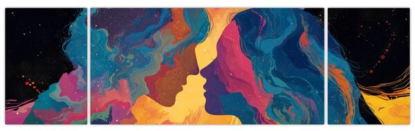 Obraz - Vesmírná láska (170x50 cm)