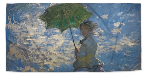 Sablio Ručník Dáma se slunečníkem - Claude Monet - 30x50 cm