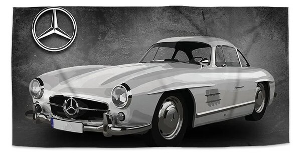 Sablio Ručník Mercedes-Benz 300 SL Šedé pozadí - 30x50 cm
