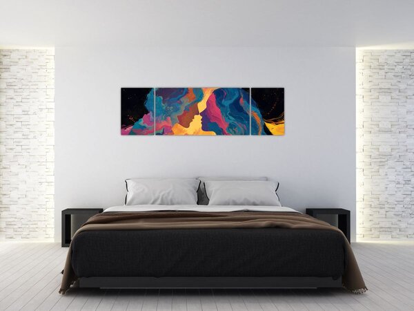 Obraz - Vesmírná láska (170x50 cm)