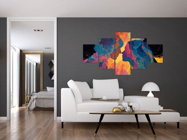 Obraz - Vesmírná láska (125x70 cm)