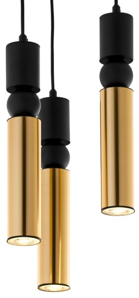 Jupiter 2016 - Lustr na lanku ALAS 3xGU10/10W/230V zlatá/černá