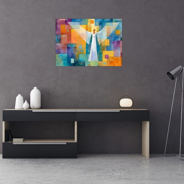 Obraz - Geometrický anděl (70x50 cm)