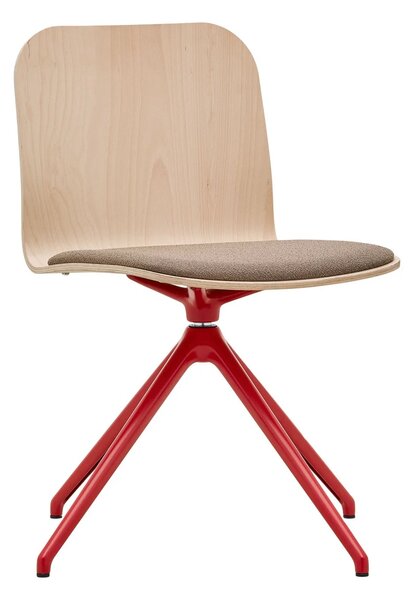 RIM - Otočná židle LAMBDA WOOD LA 4012.03 s čalouněným sedákem