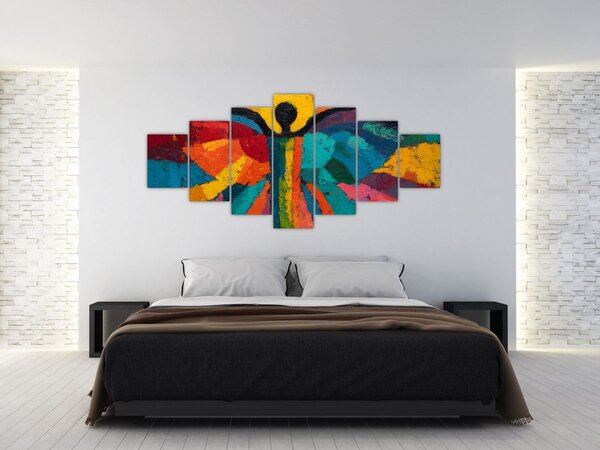 Obraz - Malovaný anděl (210x100 cm)