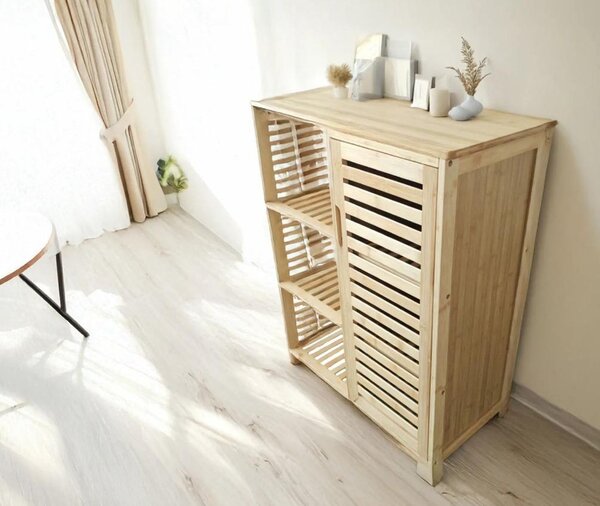 VerDesign LINDA D1R3 vícúčelová skříňka, bambus