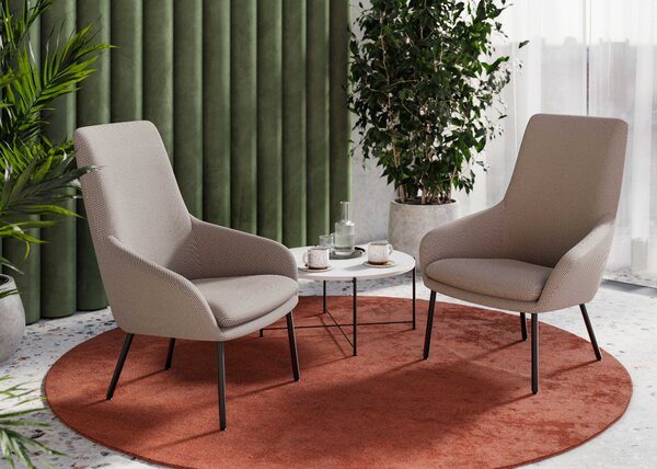 RIM - Křeslo KLOE LOUNGE KL 5306.09 s vysokým opěrákem