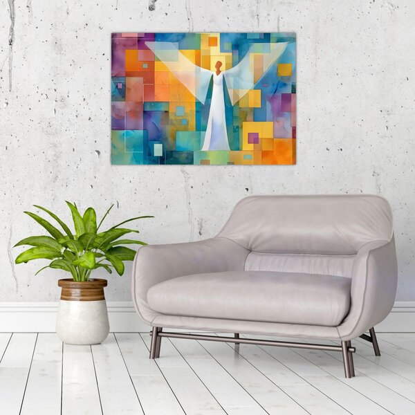 Obraz - Geometrický anděl (70x50 cm)