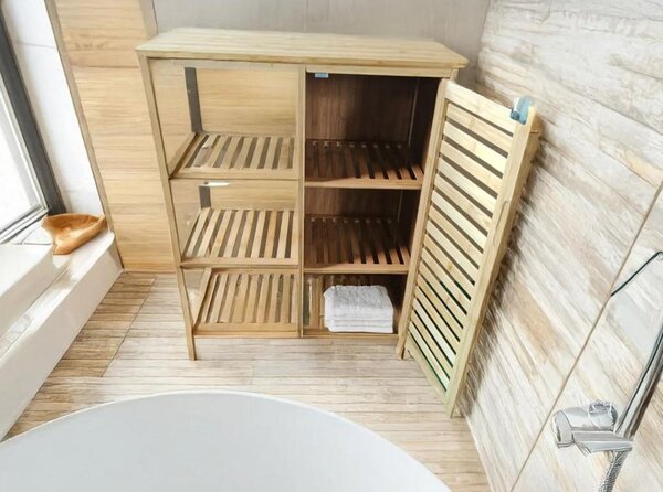 VerDesign LINDA D1R3 vícúčelová skříňka, bambus