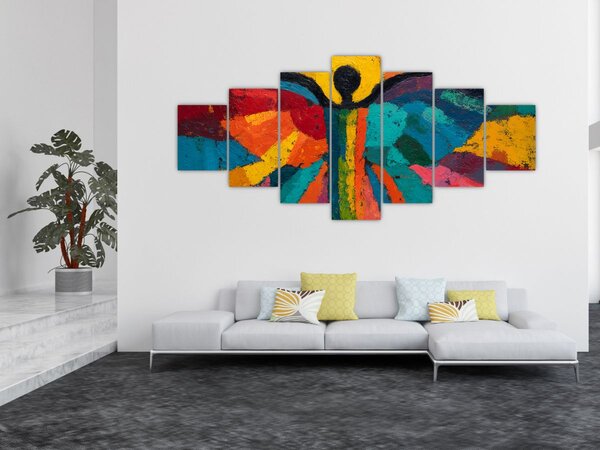 Obraz - Malovaný anděl (210x100 cm)