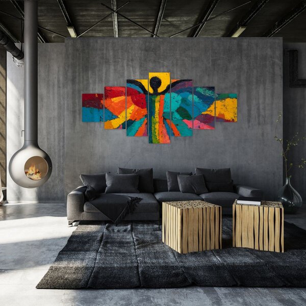Obraz - Malovaný anděl (210x100 cm)