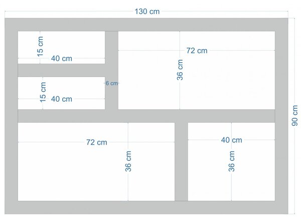Knihovna Gani 130x90x35 z indického masivu palisandr