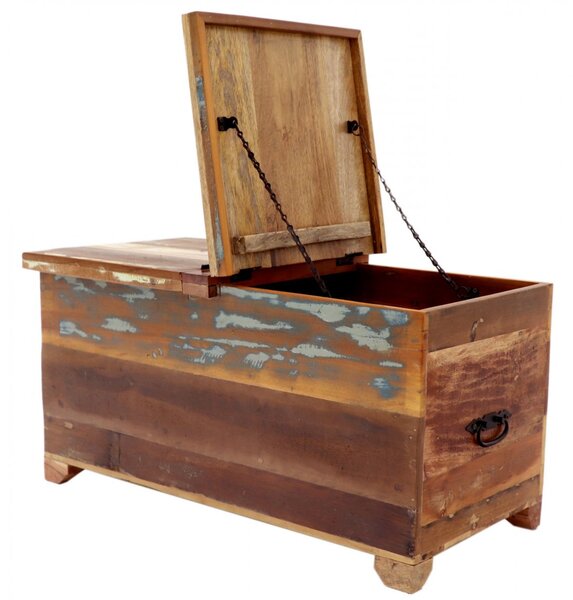 Truhlice Retro 90x45x45 z recyklovaného mangového dřeva