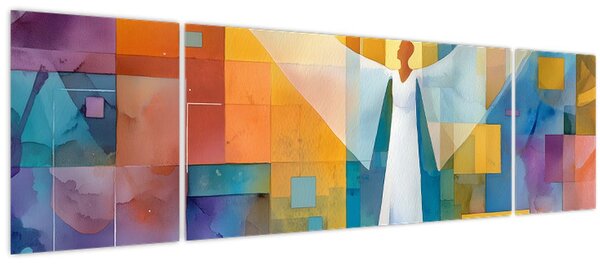 Obraz - Geometrický anděl (170x50 cm)