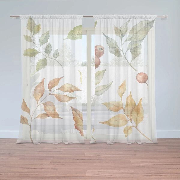 Sablio Záclony Barvy podzimu: 2ks 150x250cm