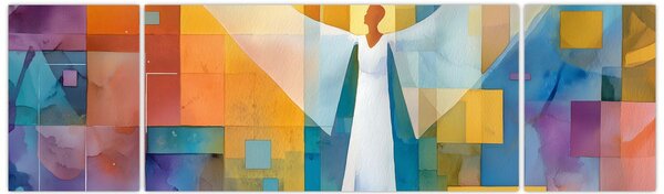 Obraz - Geometrický anděl (170x50 cm)