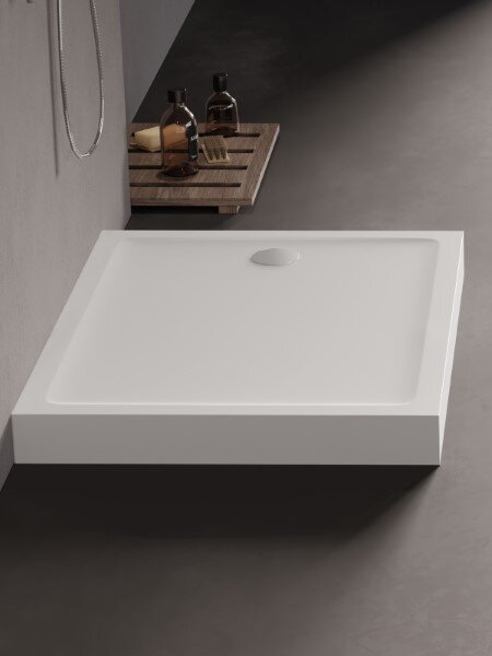 New Trendy Mild obdélníková sprchová vanička 90x80 cm bílá B-0611