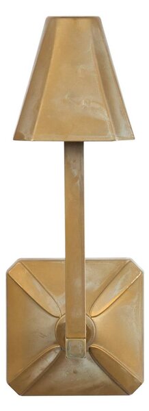 Moretti Luce Venkovní nástěnné svítidlo Silva Frame, výška 30 cm, antická mosaz, Bronz / starožitná mosaz, Mosaz, Venkovský / rustikální