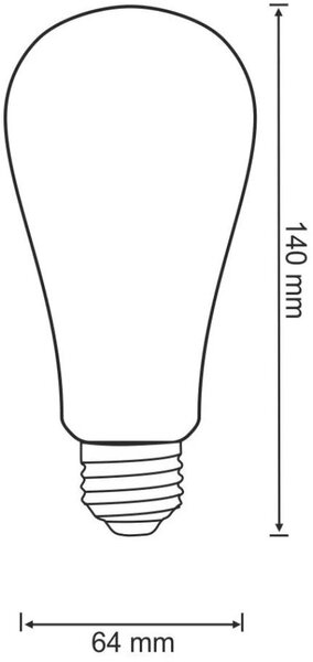 Goldlux Platinum led žárovka 1x7.5 W 3000 K E27 308573