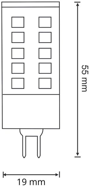 Goldlux Platinum led žárovka 1x4 W 3000 K G9 317483