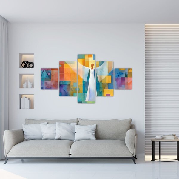 Obraz - Geometrický anděl (125x70 cm)