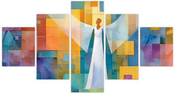 Obraz - Geometrický anděl (125x70 cm)