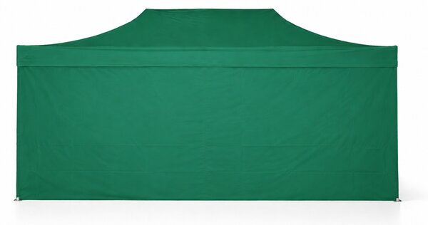 Nůžkový párty stan 3x6m OCEL Standard – 4 plné bočnice barva Zelená