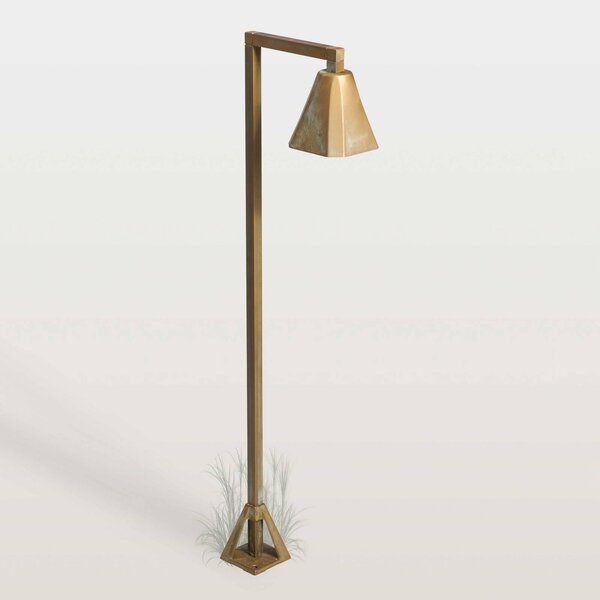 Moretti Luce LED osvětlení cesty Silva Frame, 80 x 19 cm, antická mosaz, Bronz / starožitná mosaz, Mosaz, Venkovský / rustikální