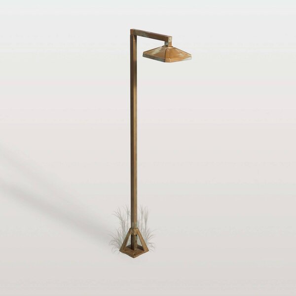 Moretti Luce LED osvětlení cesty Aura Frame, 80 x 19,5 cm, antická mosaz, Bronz / starožitná mosaz, Mosaz, Venkovský / rustikální