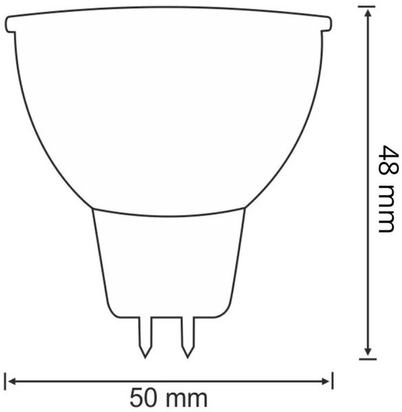 Goldlux Platinum led žárovka 1x4.9 W 3000 K GU5,3/MR16 303271