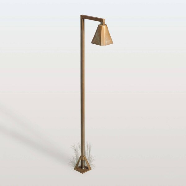 Moretti Luce LED osvětlení cesty Silva Frame, 100 x 19 cm, antická mosaz, Bronz / starožitná mosaz, Mosaz, Venkovský / rustikální