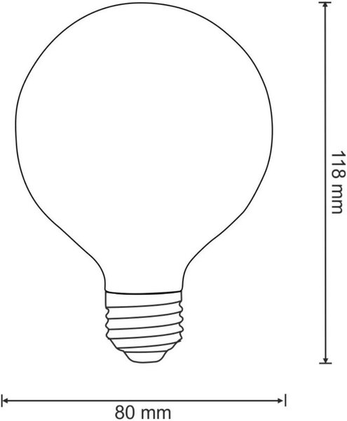 Goldlux Platinum led žárovka 1x7 W 3000 K E27 308924