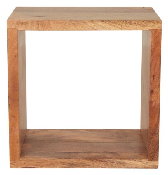Police na zeď Gita 40x40x30 z masivu mango
