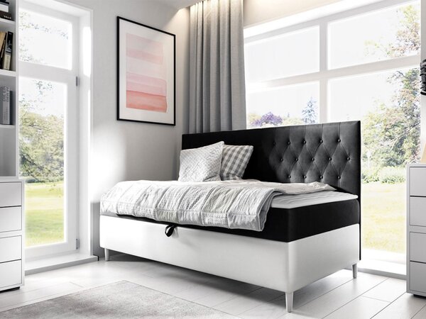Kontinentální postel Junior Gerdise 2, Rozměr postele: 80x200, Barva:: ekokoža Soft 017 (biała) + Fresh 04 5903211192944