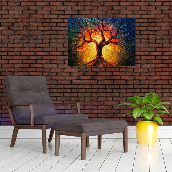 Obraz - Strom života v mozaice (70x50 cm)