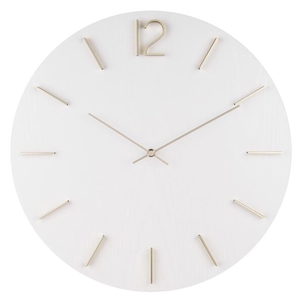 Nástěnné hodiny Meek 50 cm bílá Karlsson (Barva - bílá)