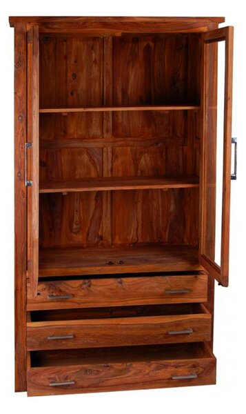 Vitrína 100x180x45 Rami z indického masivu palisandr
