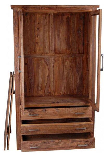 Vitrína 100x180x45 Rami z indického masivu palisandr